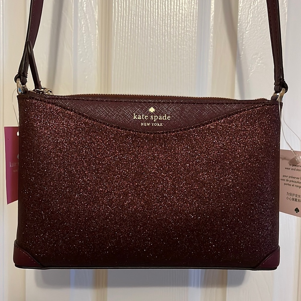 NWT Kate Spade Shimmy Glitter Crossbody